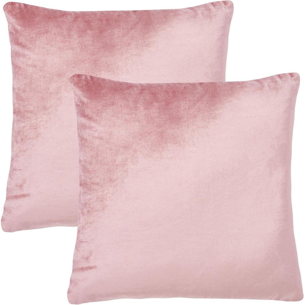 image:imageSAFAVIEH Home Collection Davina Purple Viscose 18inch Square Set of 2 with Insert Pillow 18 x 18Pink