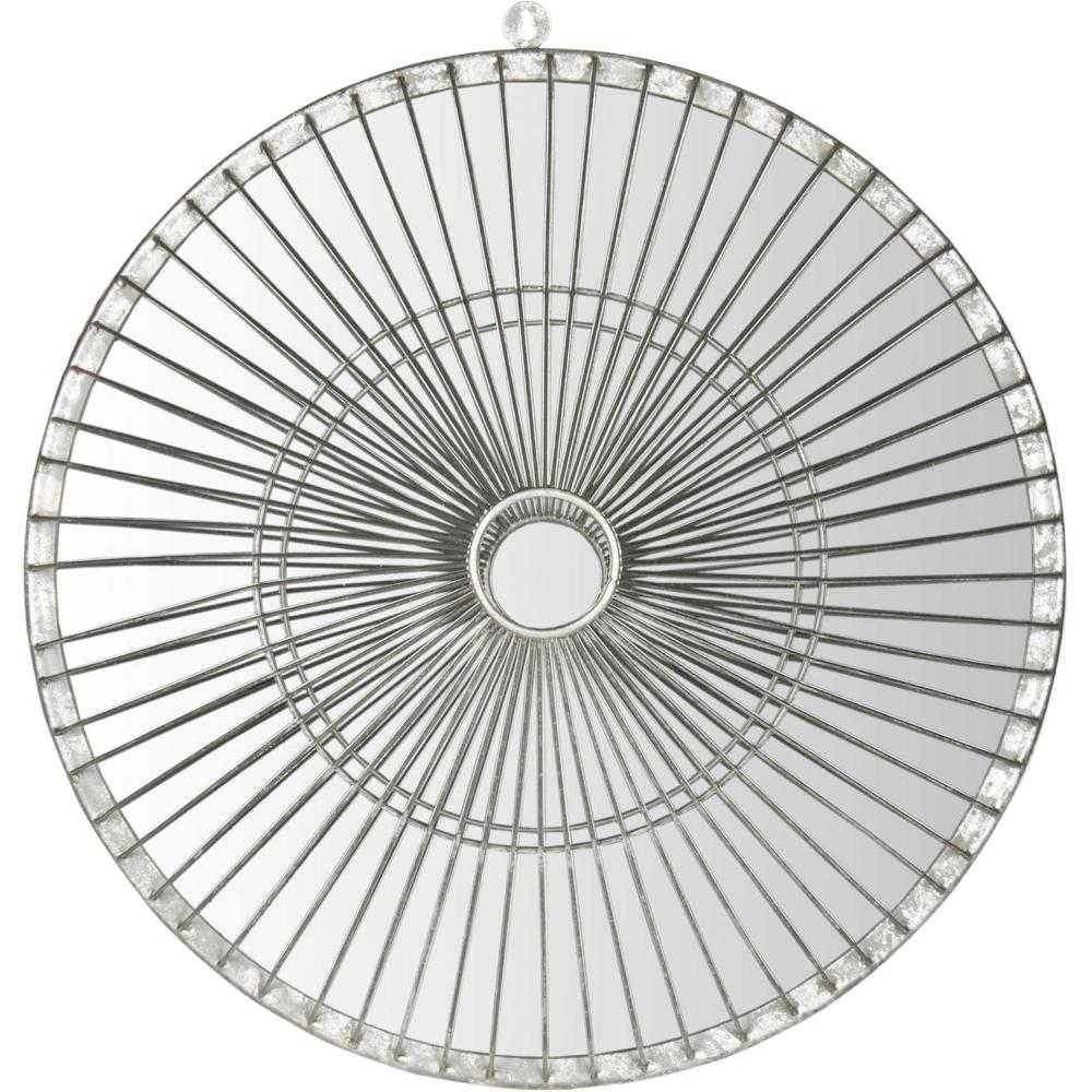 image:imageSAFAVIEH Home Collection Gemini Silver Decorative Accent MirrorSilver
