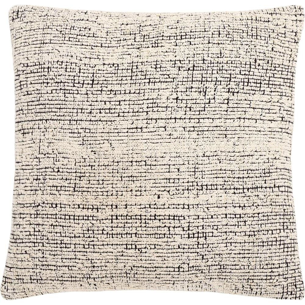 image:imageSAFAVIEH Home Collection Kailo BlackNatural Decorative Accent Throw Pillow with InsertCreamBlack