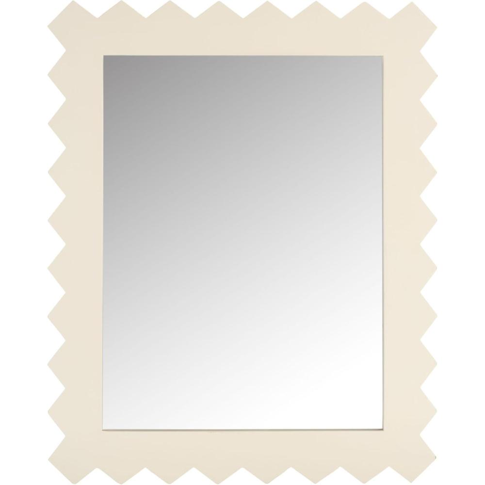 image:imageSAFAVIEH Home Collection Kase Black 26 x 33inch Rectangle Decorative Accent Wall MirrorWhite