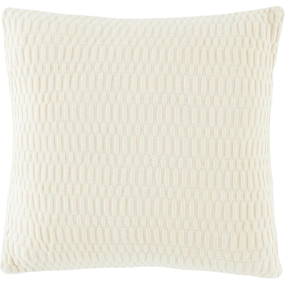 image:imageSAFAVIEH Home Collection Mari Ivory 18inch Square Decorative Accent Throw Pillow with InsertIvory