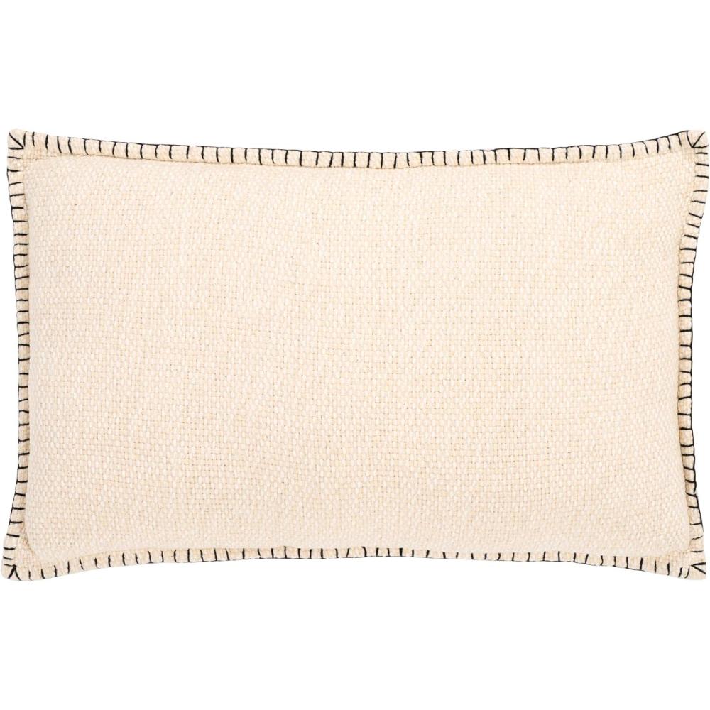 image:imageSAFAVIEH Home Collection Rhea CreamBlack 12 x 20inch Decorative Accent Throw Pillow with InsertCreamBlack