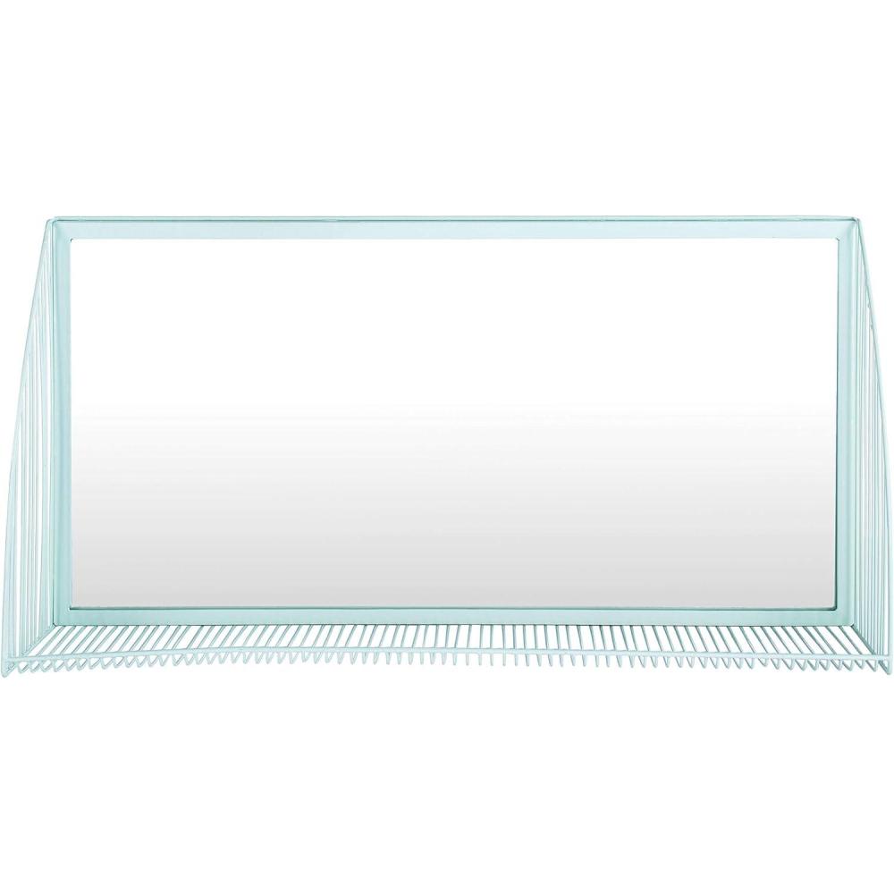 image:imageSAFAVIEH Home Henly Teal Rectangle 18inch High Decorative Accent Mirror
