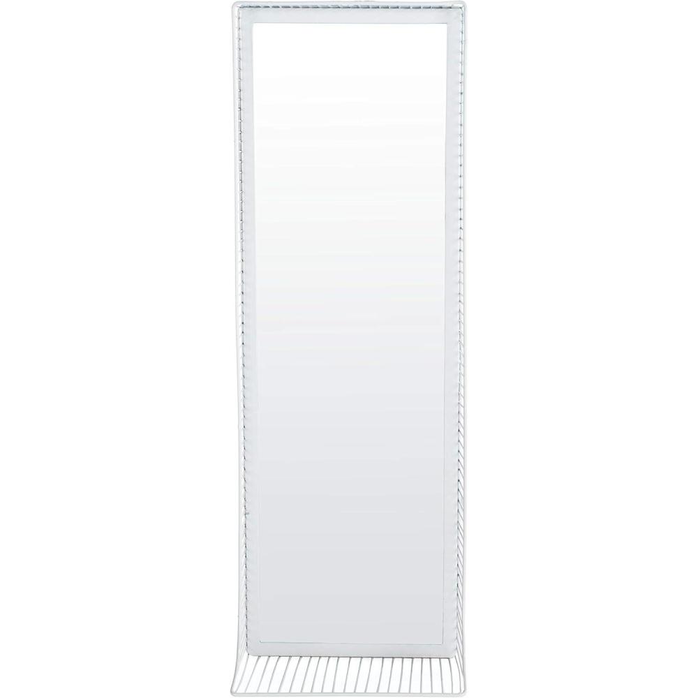 image:imageSAFAVIEH Home Jerri Silver Rectangle 36inch High Standing Shelf Mirror Teal