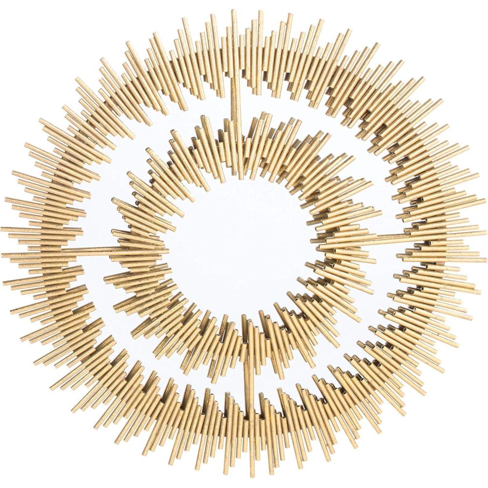 image:imageSAFAVIEH Home Kalani Gold Foil 28inch Decorative Accent Mirror