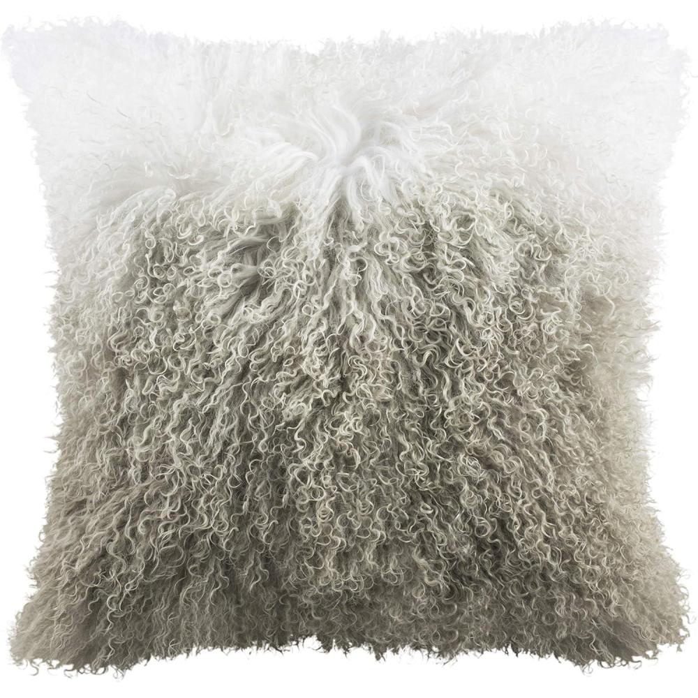image:imageSAFAVIEH Suri Sheep Skin Throw Pillow WhiteGrey
