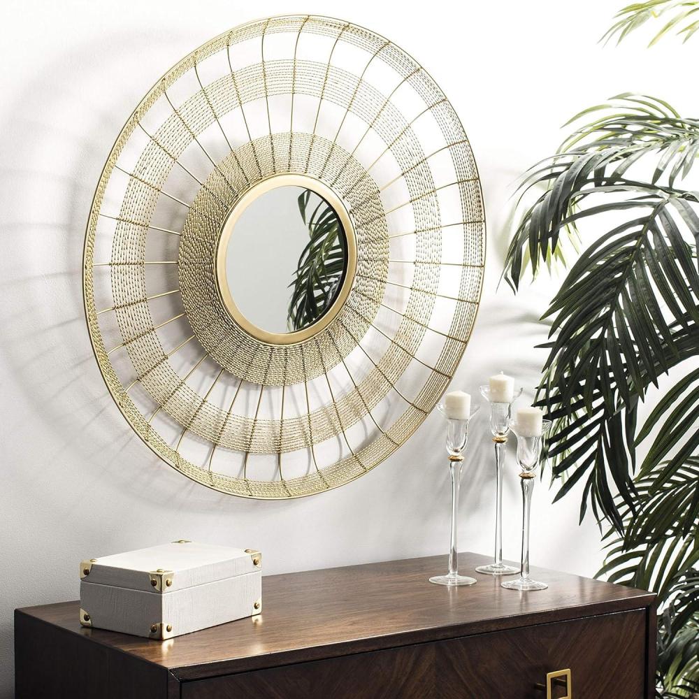 image:imageSafavieh Home Collection Acton Shiny Brass Mirror