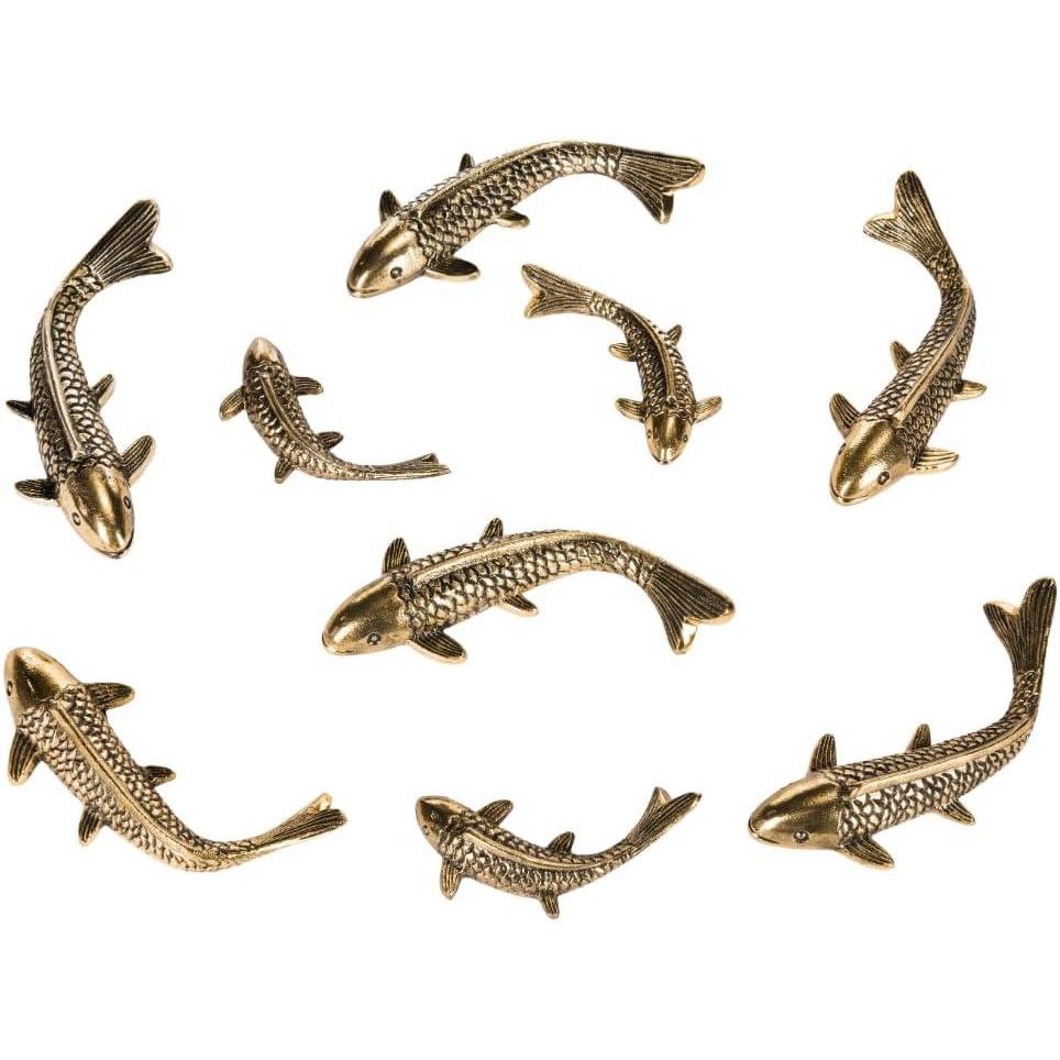 image:imageSafavieh Home Collection Antiqued Nickel Koi Fish Wall DcorAntique Gold