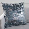 Edmee Metallic Pillow(Blue/Silver)