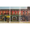 SAFAVIEH ART2016A Art Collection Main Street Triptych Wall Art