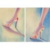 SAFAVIEH ART2026A Art Collection Summer Shooz Diptych Wall Art