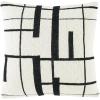SAFAVIEH AZEEM 18×18 Pillow, Ivory/Black