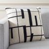 SAFAVIEH AZEEM 18×18 Pillow, Ivory/Black