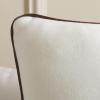 SAFAVIEH Alaia Pillow, Camel/Ivory(Ivory/Brown)