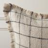 SAFAVIEH Alita 20×20 Pillow, Natural/Black