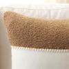 SAFAVIEH Camdyn Pillow, Camel/Ivory(Camel/Ivory)