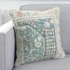 SAFAVIEH Cruz Pillow, 18.0in x 18.0in x 5.0in, Teal