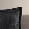 SAFAVIEH Demi, 18 X 18, Ivory, Cotton Throw Pillow(Grey)