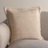 SAFAVIEH Demi, 18 X 18, Ivory, Cotton Throw Pillow(Ivory)