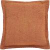 SAFAVIEH Demi, 18 X 18, Ivory, Cotton Throw Pillow(Rust)