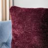 SAFAVIEH Home Barica Dark Red Merlot 20-inch Decorative Pillow