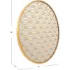 SAFAVIEH Home Chanti Gold Foil 30-inch Decorative Accent Mirror