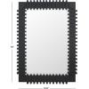 SAFAVIEH Home Collection – Brom 26″ x 36″ Rectangular Wall Mirror(Black)