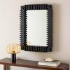 SAFAVIEH Home Collection – Brom 26″ x 36″ Rectangular Wall Mirror(Black)