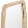 SAFAVIEH Home Collection – Lani Natural Rattan Wall Mirror, Rounded Rectangular Frame, Vertical or Horizontal Hanging Accent (MRR9032A)(Natural)