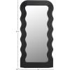 SAFAVIEH Home Collection – Mahya 32″ x 63″ Full Length Mirror, Walnut Wood Frame, Wavy Rectangular Wall Mirror, Modern Decorative Accent (MRR9006C)(Black)