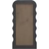 SAFAVIEH Home Collection – Mahya 32″ x 63″ Full Length Mirror, Walnut Wood Frame, Wavy Rectangular Wall Mirror, Modern Decorative Accent (MRR9006C)(Black)