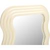 SAFAVIEH Home Collection – Mahya 32″ x 63″ Full Length Mirror, Walnut Wood Frame, Wavy Rectangular Wall Mirror, Modern Decorative Accent (MRR9006C)(White)