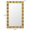 SAFAVIEH Home Collection – Nira Gold Rectangular Wall Mirror, Sculpted Frame Decorative Accent (MRR9035A)(Gold)