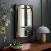 SAFAVIEH Home Collection – Zola Brown Wall Mirror, Wood Frame, Vertical or Horizontal Hanging Accent (MRR9030A)(Brown)
