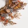 SAFAVIEH Home Collection 32-inch Decorative Artificial Eucalyptus & Lotus Wreath with Pine Cones (Fully Assembled)