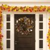 SAFAVIEH Home Collection 32-inch Decorative Artificial Eucalyptus & Lotus Wreath with Pine Cones (Fully Assembled)