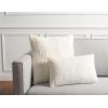 SAFAVIEH Home Collection Abella Cream 18-inch Square Decorative Accent Throw Pillow with Insert(Cream)