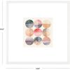 SAFAVIEH Home Collection Across Many Oceans Blush/Blue Green 16-inch Square Modern Framed Wall Art for Bedroom, Living Room, Foyer, Dining Area, Entryway