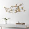 SAFAVIEH Home Collection Amarali Black Metal/Gold Decorative Birds Wall Decor