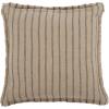 SAFAVIEH Home Collection Arden Natural/Black Linen 20-inch Square Decorative Accent Throw Pillow with Insert