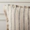 SAFAVIEH Home Collection Arden Natural/Black Linen 20-inch Square Decorative Accent Throw Pillow with Insert