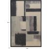 SAFAVIEH Home Collection Blurred Lines Modern Contemporary 24 x 36-inch Framed Wall Art Decor