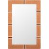 SAFAVIEH Home Collection Boho Salra Natural & Black 24 x 36-inch Rectangular Mirror