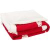 SAFAVIEH Home Collection Cedar Red Sherpa 50 x 60-inch Holiday Decorative Throw Blanket(Red)