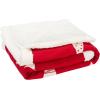 SAFAVIEH Home Collection Cedar Red Sherpa 50 x 60-inch Holiday Decorative Throw Blanket(Red)