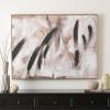 SAFAVIEH Home Collection Champagne Toasts 48 x 36 Framed Linen Canvas Wall Art Decor, Ideal for Living Room, Bedroom, Foyer, Entryway