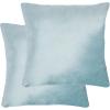 SAFAVIEH Home Collection Davina Purple Viscose 18-inch Square Set of 2 with Insert Pillow, 18″ x 18″(Aqua)