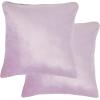 SAFAVIEH Home Collection Davina Purple Viscose 18-inch Square Set of 2 with Insert Pillow, 18″ x 18″(Lavender)