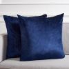 SAFAVIEH Home Collection Davina Purple Viscose 18-inch Square Set of 2 with Insert Pillow, 18″ x 18″(Navy)