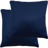 SAFAVIEH Home Collection Davina Purple Viscose 18-inch Square Set of 2 with Insert Pillow, 18″ x 18″(Navy)